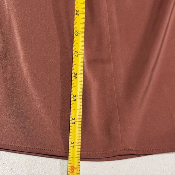 NBD Medium Mauve Faerie Front Bow Satin Mini Dress Chic Cocktail New Years Party - Picture 7 of 8